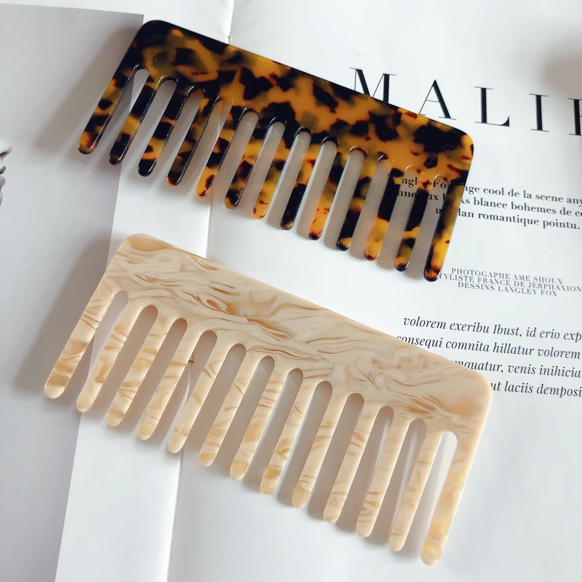 Hair Care Korean Products - Sisir rambut asetat warna-warni Fashion Korea,