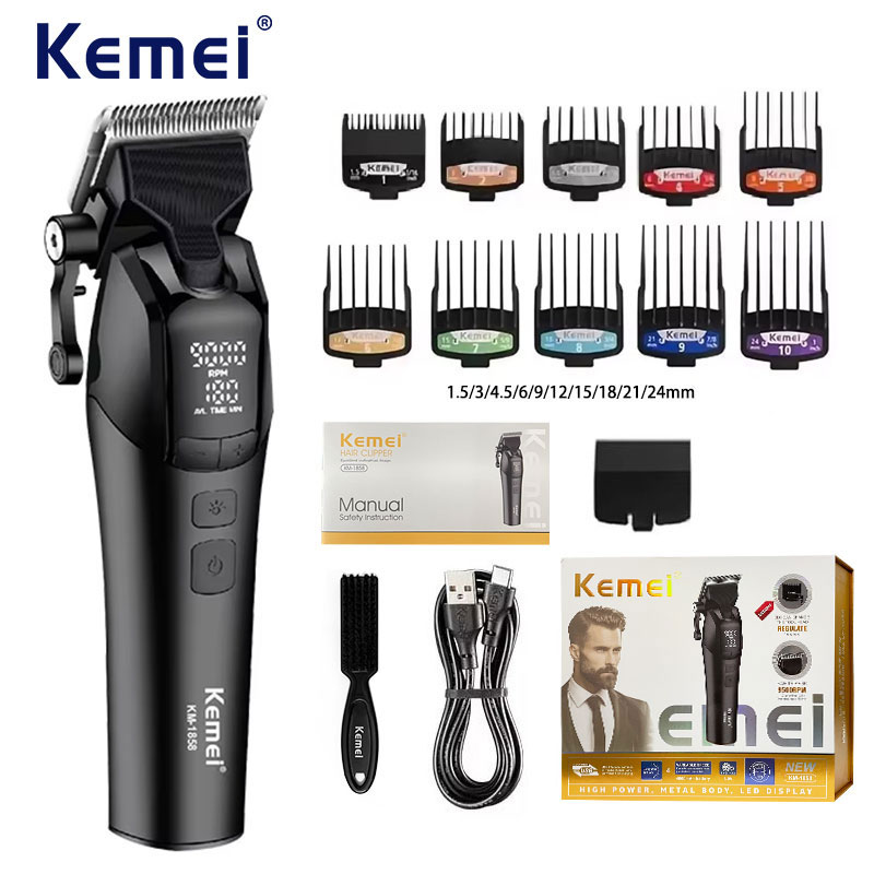 Hair Care Korean Products - Kemei KM-1858 elektrik profesional isi ulang